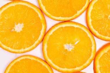 Turuncu meyve desenli kompozisyon. Yaz sağlıklı gıda geçmişi.