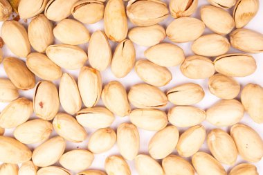 Sağlıklı organik fındıkların üst görünümü