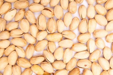 Sağlıklı organik fındıkların üst görünümü