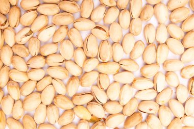 Sağlıklı organik fındıkların üst görünümü