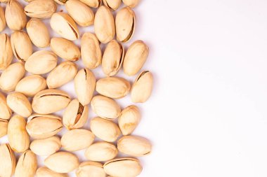 Sağlıklı organik fındıkların üst görünümü