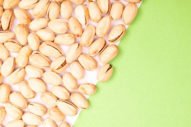 Sağlıklı organik fındıkların üst görünümü