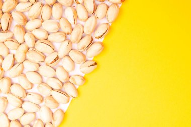 Sağlıklı organik fındıkların üst görünümü