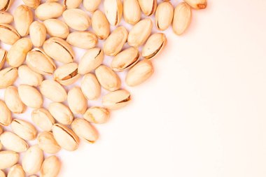 Sağlıklı organik fındıkların üst görünümü