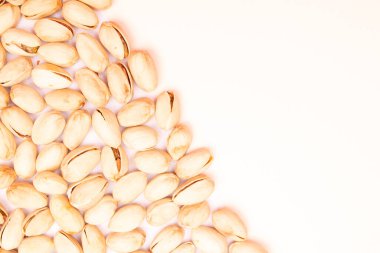 Sağlıklı organik fındıkların üst görünümü