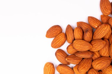 Sağlıklı organik fındıkların üst görünümü