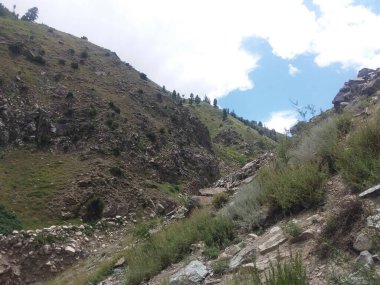 Gilgit 'deki güzel dağlık vadi