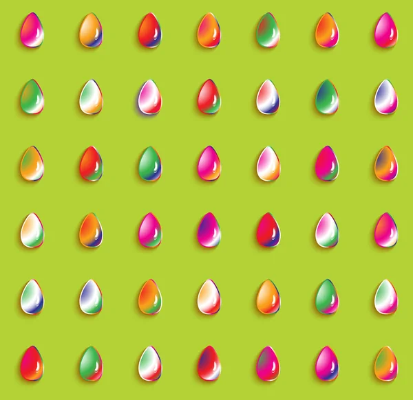 明るく色とりどりの滴と抽象的なシームレス背景 — ストックベクタ