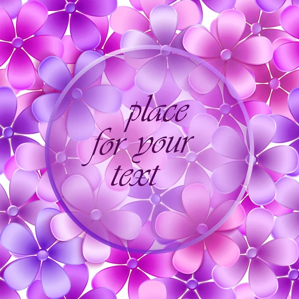 Bright-Floral-background-for-Greeting-Card-with-a-transparent-screens — Wektor stockowy