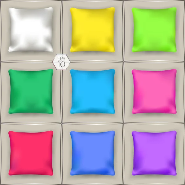 3D-set-of-Silk-Pillows-02 — Stok Vektör