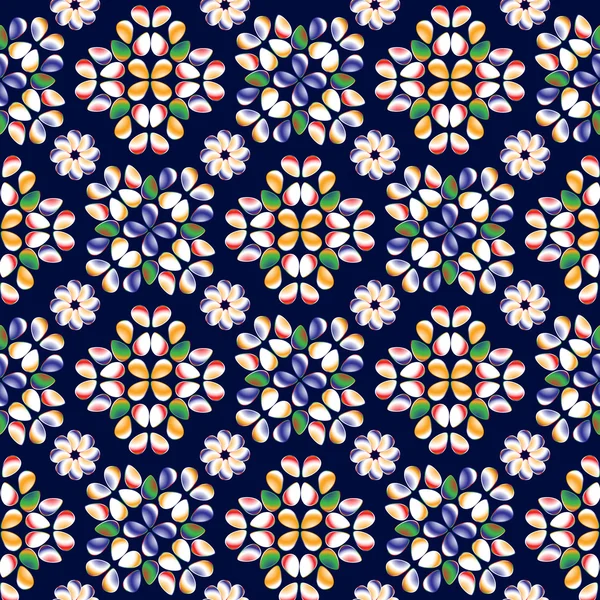 Seamless-background-with-an-ornament-in-folk-style-04 — ストックベクタ