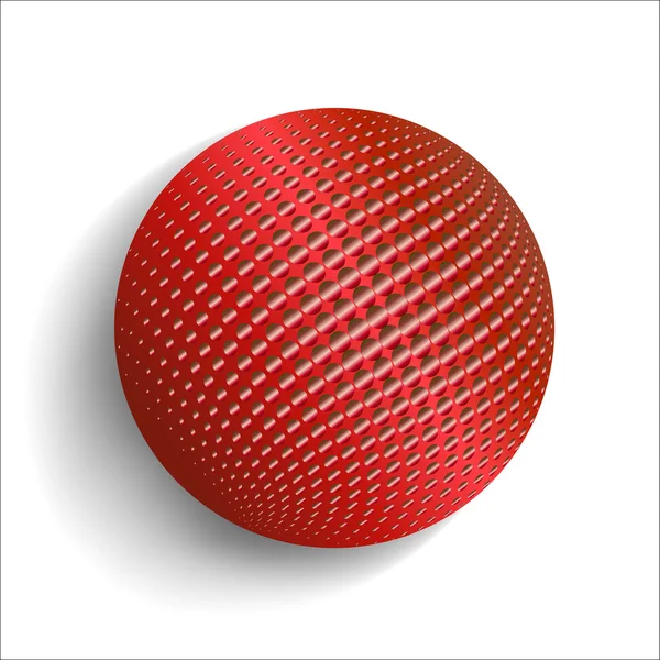 3D-ilustración-brillante-color-esfera-con-medio tono-efecto-03 — Vector de stock