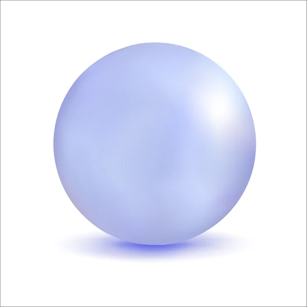 Ilustración 3D, esfera con efecto perla — Vector de stock