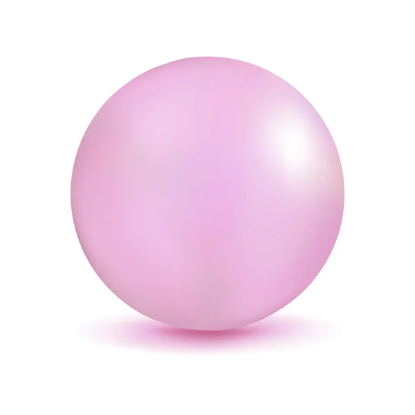 Ilustración 3D, esfera con efecto perla — Vector de stock
