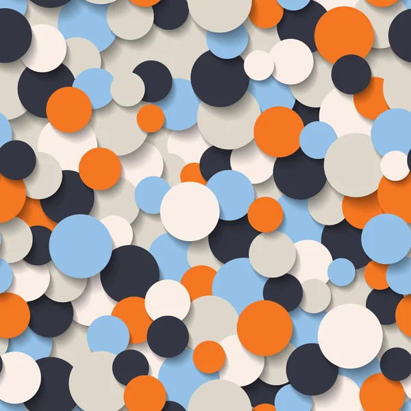 Abstract-Seamless-Pattern-with-Colored-Circles-and-Soft-Shadow — Wektor stockowy