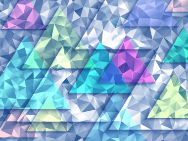 Geometric-abstract-background-of-triangles-Polygonal-pattern
