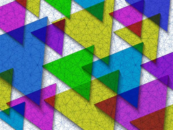Latar belakang-abstrak-geometris-dari-warna-transparan-segitiga - Stok Vektor