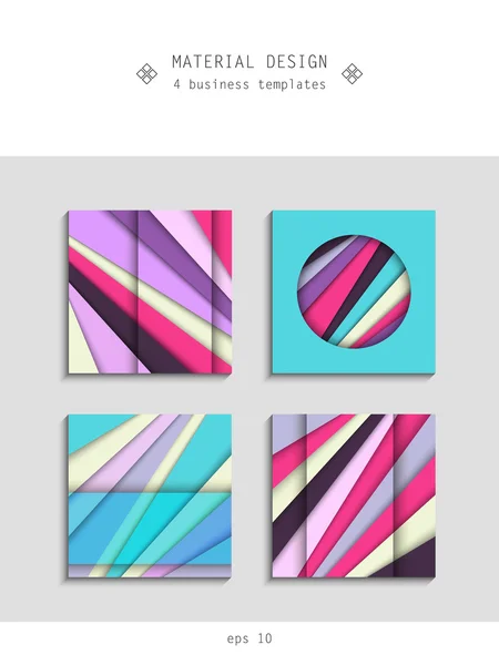 Material-Design-Style-Flat-Business-Background-Card-Poster-Creative-Geometric-Universal — стоковый вектор