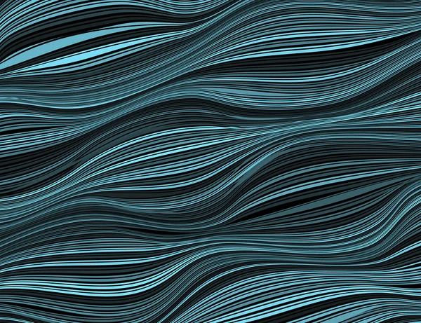Beautiful-vintage-pattern-in-blue-tones-Orrnament-of-twisted-lines — стоковий вектор