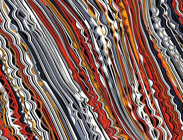 Multicolore-striped-background-Twisted-futuristic-space — Vettoriale Stock