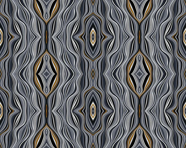 Patrón regular de tejido sin costura en el estilo del boho — Archivo Imágenes Vectoriales