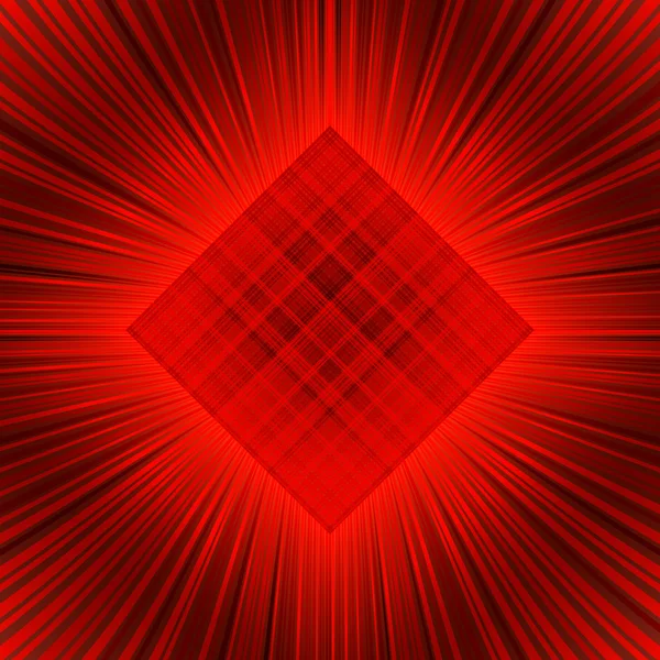 Vacker röd bakgrund med glödande linjer — Stock vektor