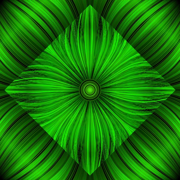 3D-Beautiful-Green-Floral-Background-with-Glowing-Lines — Stockový vektor