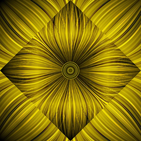 3d-Beautiful-yellow-floral-background-with-glowing-lines-01 — ストックベクタ