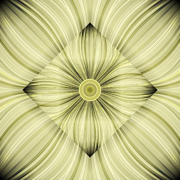 3d-abstrac-yellow-floral-background-with-glowing-lines — ストックベクタ