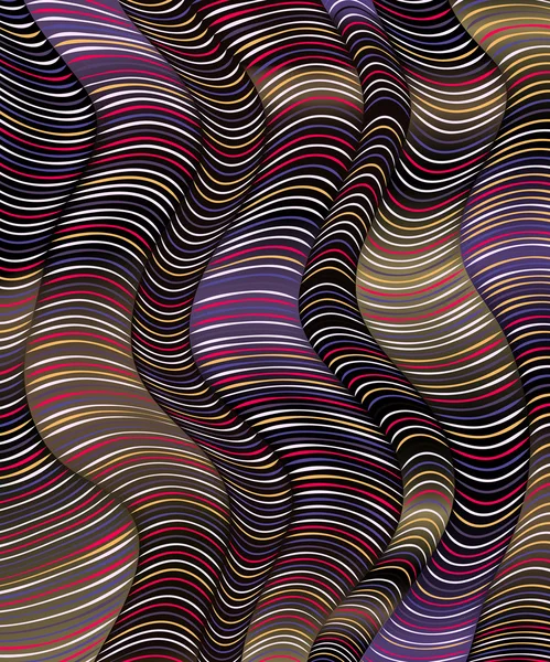 Wavy-striped-motley-vector-pattern-Abstract-background — Stockvector