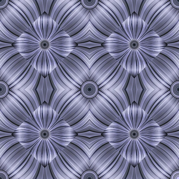 Seamless-abstract-background-of-Glowing-Lines-Stylized-Flowers — Stockový vektor