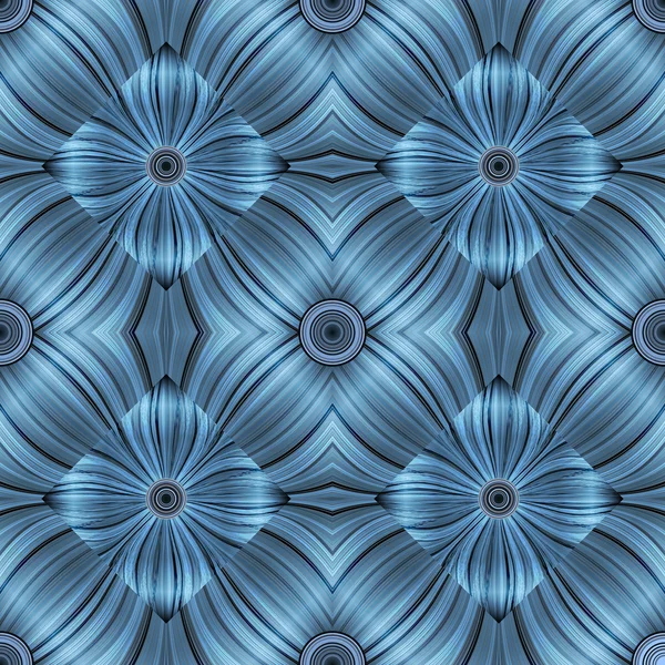 Seamless-abstract-Background-of-Glowing-Lines-stylized-Flowers — Stock vektor