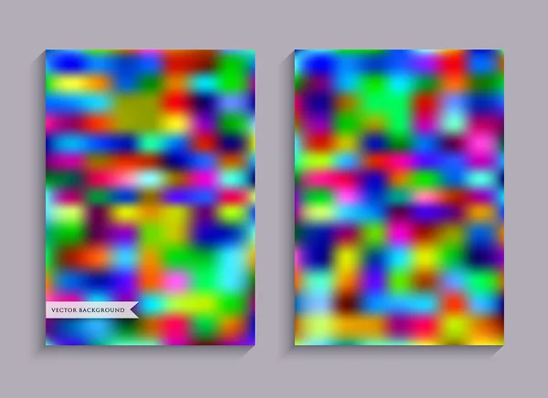 Suddig-rainbow-bakgrund-A4-storlek — Stock vektor