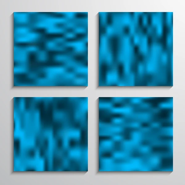 Set-of-blue-flurry-milieux — Image vectorielle