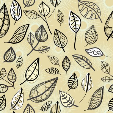 soyut yaprakları ile sorunsuz passtern