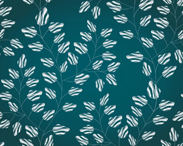 Seamless pattern with abstract leaves — Stock Vector