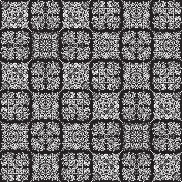 Seamless vintage black-and-white pattern — Stock Vector