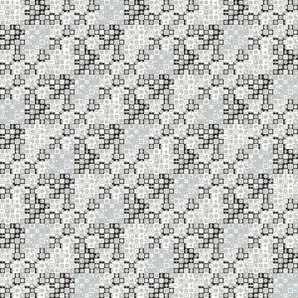 Dentelle motif graphique sans couture dans les tons blanc et gris — Image vectorielle