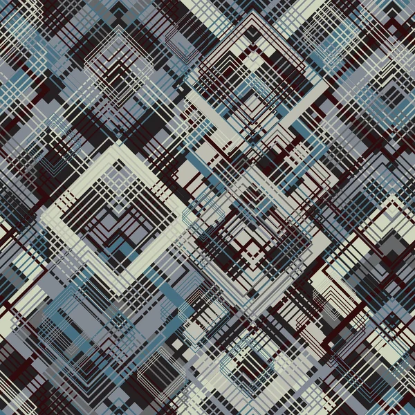 Motif, sans couture, ancien, grunge, géométrique — Image vectorielle