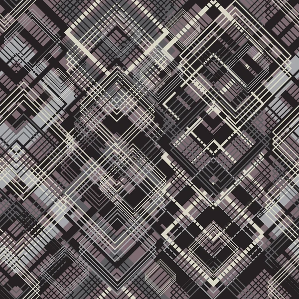 Padrão, sem costura, grunge, vintage, geométrico, abstrato — Vetor de Stock