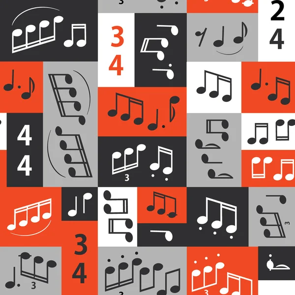 Seamless graphic pattern with note