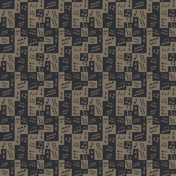 Seamless graphic pattern with notes — Stockový vektor