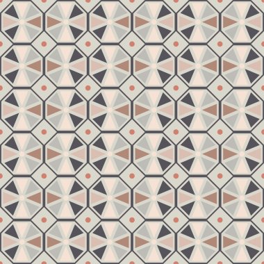 Vektör seamless modeli. Renkli altıgenler şık geometrik sorunsuz dokusuna.