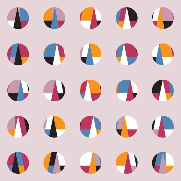 Helles farbenfrohes geometrisches nahtloses Muster — Stockvektor