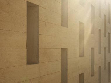 Günışığına sahip çağdaş ve tasarım evinin ön yüzü.