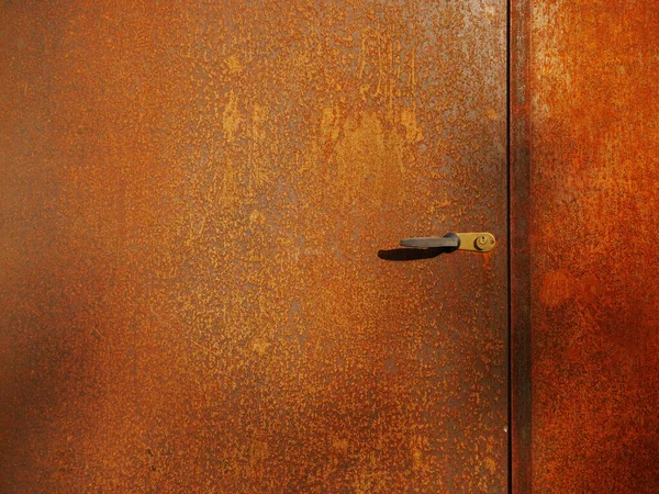 Rusted iron door background