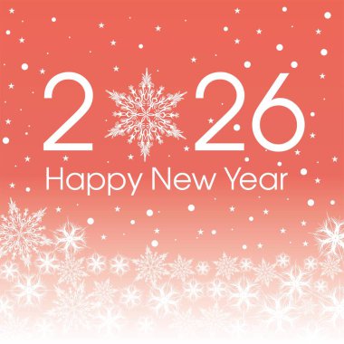 Pembe ve beyaz kar taneleri ve pembe eğimli yıldızlı yeni yıl şablonunuz kutlu olsun..