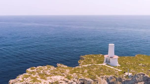 Leuchtturm Panorama-Yachten Horizont — Stockvideo