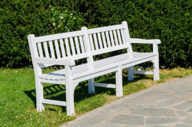 Güzel beyaz vintige tezgah Parkı