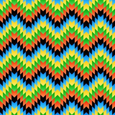 Aztek seamless modeli. Vektör çizim